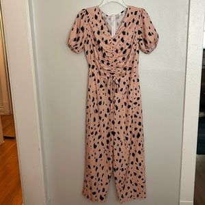 Zip back business casual jumpsuit